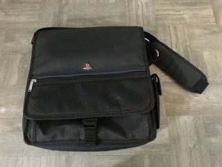 Vintage Playstation Ps1 Nylon Tote Messenger Travel Carry Shoulder Bag