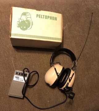 Vintage Peltor Talgarnityr Headset Mt7h7a - 49sb