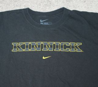 Kinnick Stadium Iowa Hawkeyes NIKE Football T - Shirt Men 2XL XXL Black vtg 90s SS 4