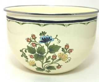 Vintage Kobe Retro Mixing Bowl - Porcelain On Steel Made For Jc Penney