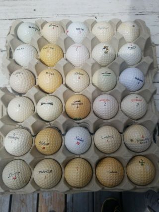 100 Vintage Golf Balls - Huge Value