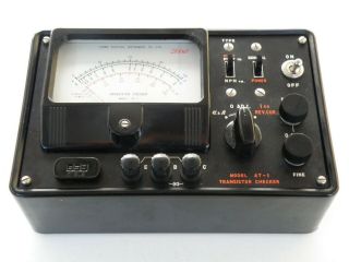 1960s Vintage Sanwa At - 1 Transistor Checker/tester In Packing,  No Leads,
