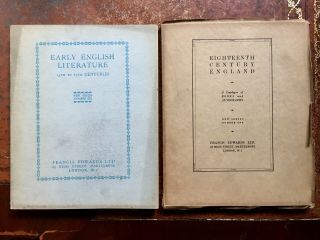 2 X Catalogues On Books In Paper Wrappers By Francis Edwards - Illustr