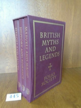 3 Vols.  British Myths And Legends - Folio Society Books