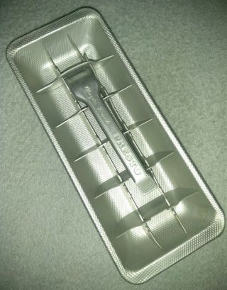 Vintage Presto " Magic Touch " Aluminum Ice Cube Tray With Release Handle