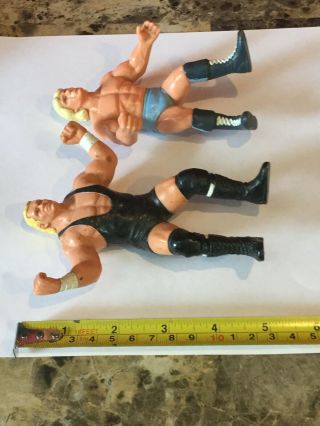 Vintage 1990 Galoob WWF WWE Wrestlers Rid Flair And Sid Vicious Action Figures 5