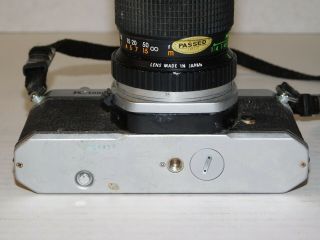 Vtg Asahi Pentax K1000 35mm SLR Film Camera Body JC Penney Optic 5.  5 80 - 200 Lens 4