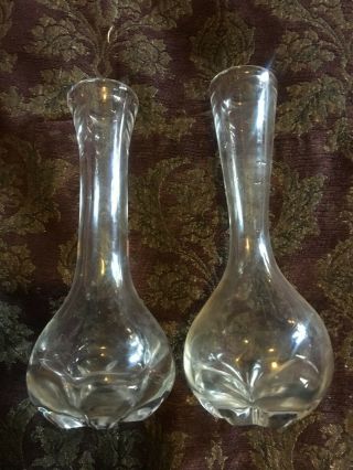 Orrefors Vintage Bud Vases,  Signed,  Gorgeous
