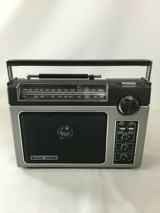 Ge Am/fm Radio General Electric Portable Model 7 - 2880b Superadio Long Range B3
