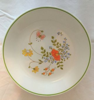 Set Of 8 - - Corelle Wildflower - 8 1/2 " - Luncheon Plates - Vintage
