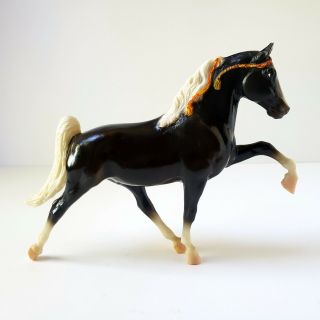 Vintage Breyer Usa Black Horse Stallion Glossy Black 12 " X 9 "