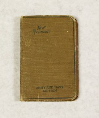 Vintage Wwi Army And Navy Pocket Testament From The American Bible Society