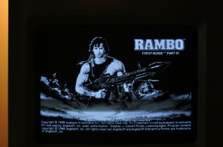 Vintage Macintosh Game Disk Rambo First Blood Part Ii Ship World Wide
