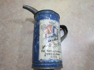 Vintage Maytag Fuel Mixing Spouted Metal Can