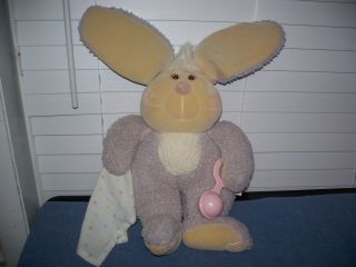 Vintage 1985 Matchbox Linda Novick Need Littles Baby Plush Stuffed Bunny Rabbit