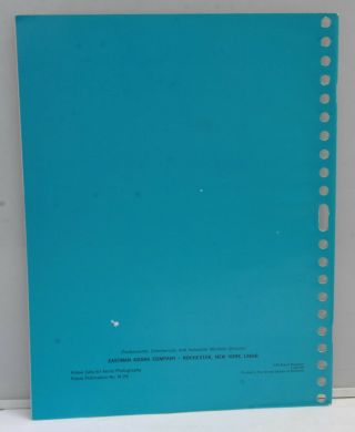 Kodak Data Aerial Photography M - 29 1969 2nd Edition Booklet - B119 3