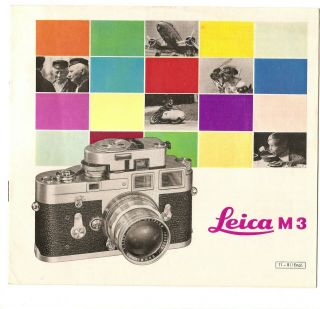 Leica M3 Brochure English 11 - 8i/eng Ix/64/fz/l Fresh