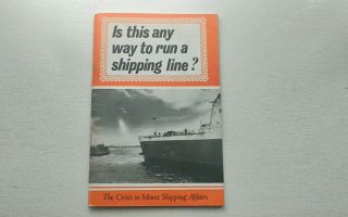 The Isle Of Man Steam Packet Company Is This Any Way To Run A Line 1986