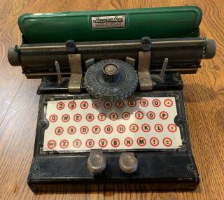 Vintage Toy Typewriter • American Flyer,  Metal And Wood