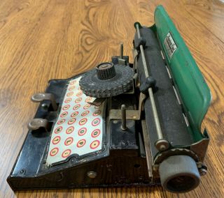 Vintage Toy Typewriter • AMERICAN FLYER,  Metal and Wood 2