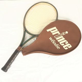 Prince Woodie Tennis Racquet Vintage 1980 Racket 4 1/2 With Cover