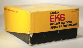 L001822 Vintage Kodak EK6 Instant Camera (Polaroid Type) Box / CANADA FR - ENG 2