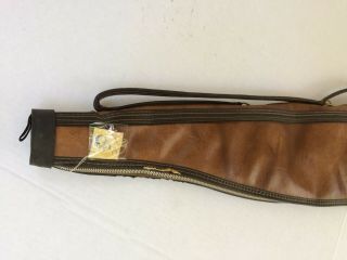 Vintage Black Sheep Dallas Zippered Leather Shotgun/Rifle Case SHARP LOOKING 4