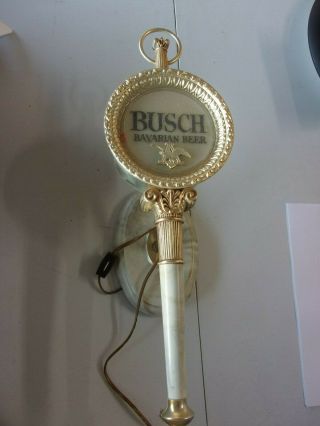 VINTAGE BUSCH BAVARIAN BEER WALL SCONCE ELECTRIC 4