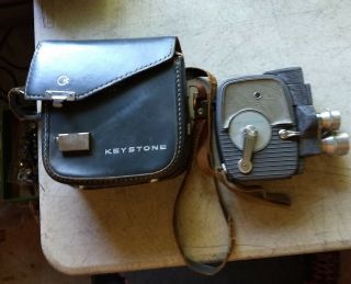 Vintage - Keystone Electric Eye K - 4 8mm Movie Camera With Leather Bag