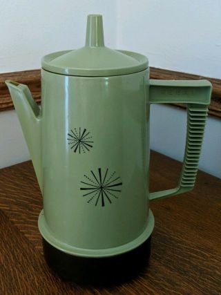 Vintage Regal Poly Perk Retro Electric Percolator 4 - 8 Cup Coffee Pot Well