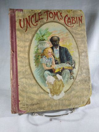 C 1910s Uncle Toms Cabin By Harriet Beecher Stowe Young Folks Edition Poor