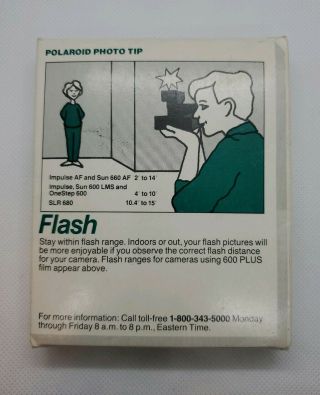 Vintage Collectable Expired Polaroid 600 Plus Film 02/1990