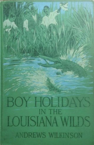 1917 1st Ed Boy Holidays In The Louisiana Wilds Andrews Wilkinson Illustrated
