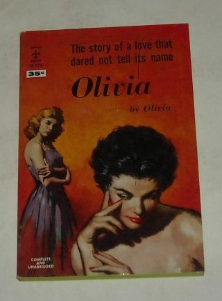 Unread 1958 Berkley Books Olivia Sleaze Pb Book Sexy Gga Lesbian Interest
