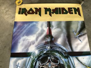 Iron Maiden Aces High 1985 Poster Vintage Rare Funky Enterprises 22x35 6