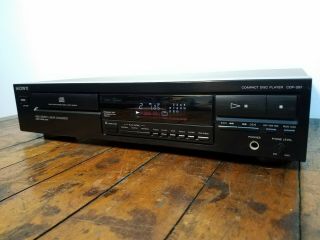 Vintage Sony CDP - 297 Single Compact Disc CD player 2