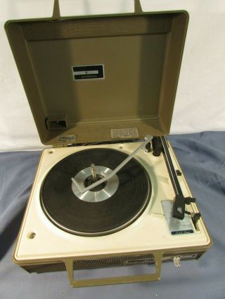 Vintage Ge Automatic Portable Record Player