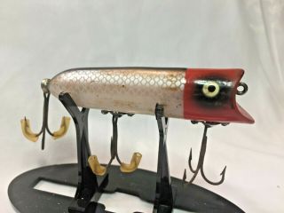 Vintage Heddon Lucky 13 Red Head Shiner Scale Fishing Lure