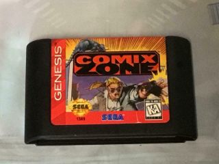 Sega Genesis Comix Zone Game Authentic Vintage