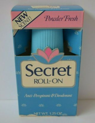 Vintage Secret Roll - On Deodorant Powder Fresh Anti - Perspirant Movie Prop Womens