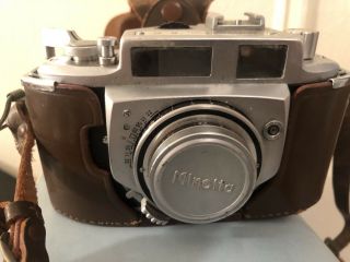 Vintage Minolta " A - 2 " 35mm Rangefinder Film Camera,  C - 1958 W/ Leather Case