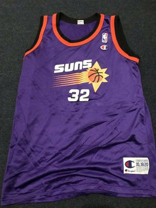 Jason Kidd Phoenix Suns Champion Youth Xl 18 - 20 Jersey Vintage 90 