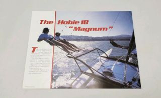 Vintage 1979 Hobie Cat 18 Sailboat Brochure,  Bonus - Folds out into poster 7