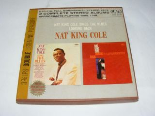 Vtg Reel To Reel Music Tape Nat King Cole Sings The Blues Looking Back
