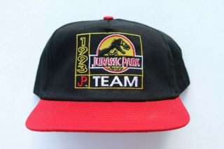 1993 Universal Studios Jurassic Park Team Jp Mcdonalds Snapback Hat - Vintage