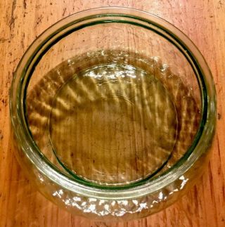 VINTAGE URANIUM GLASS GREEN VASELINE CANDY DISH BOWL LIDDED POP ART DECO MCM 4