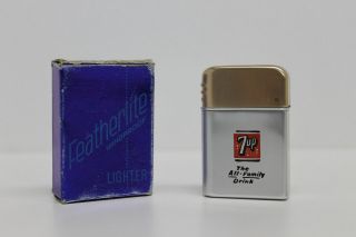 Vintage Featherlite Windproof Lighter – Advertising 7up / 7 Up