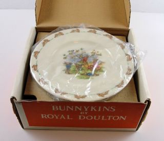 Vintage Bunnykins 3 Pc.  Set Bowl Cup Plate Royal Doulton Childrens 2