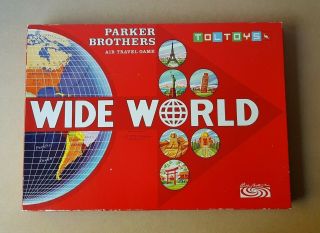 Vintage Wide World Parker Brothers Air Travel Board Game Toltoys 1950s - 1960s