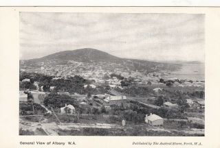 Vintage Postcard A General View Of Albany Western.  Australia 1900s